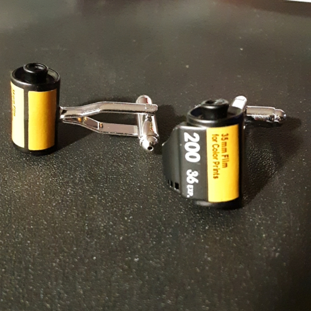 📸 35mm Film Roll Cufflinks 🎞 - Picture 2 of 6